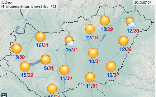 Újra itt nyár, csütörtökön 32 fok is lehet